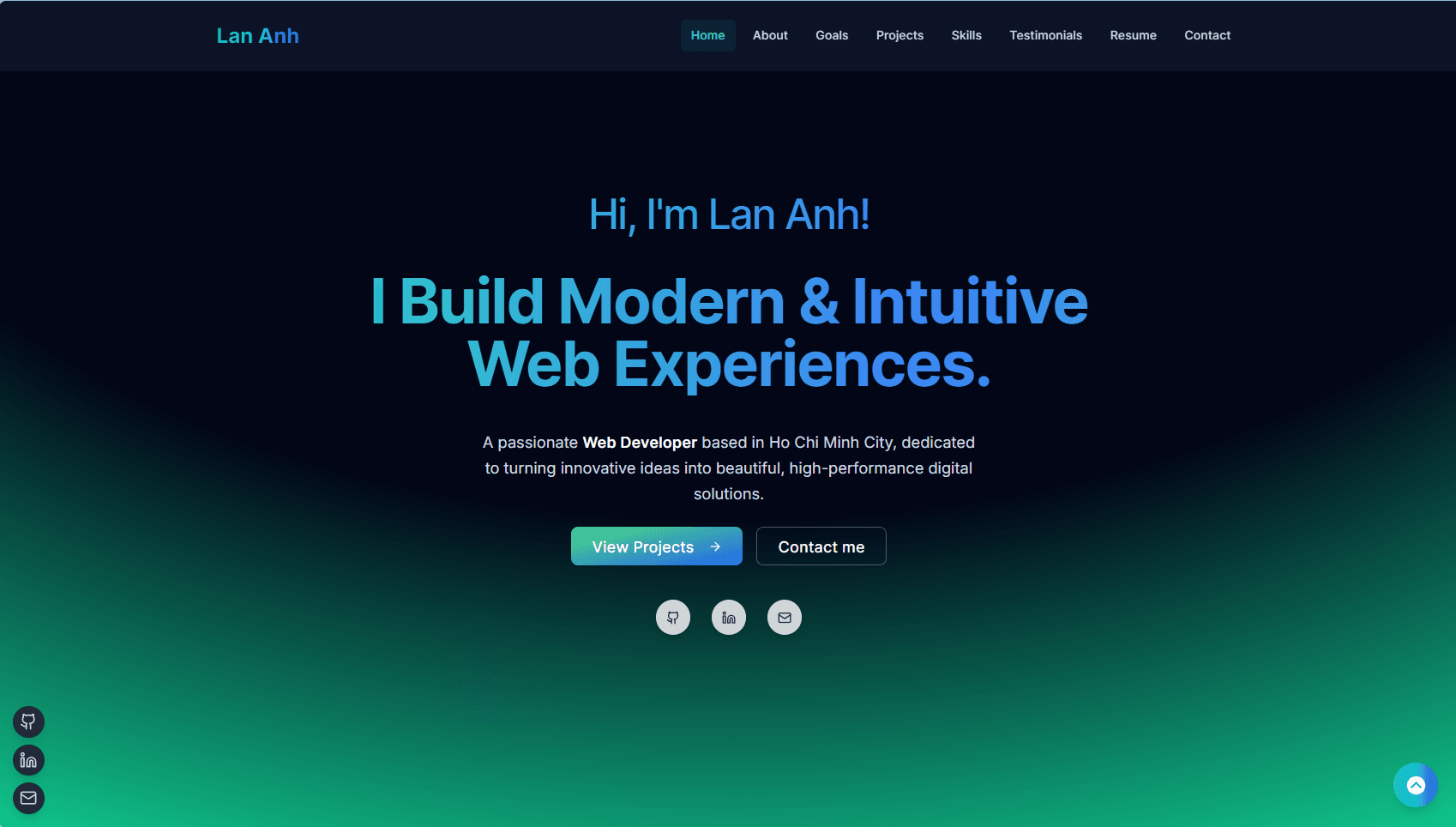My Personal Portfolio Website project screenshot